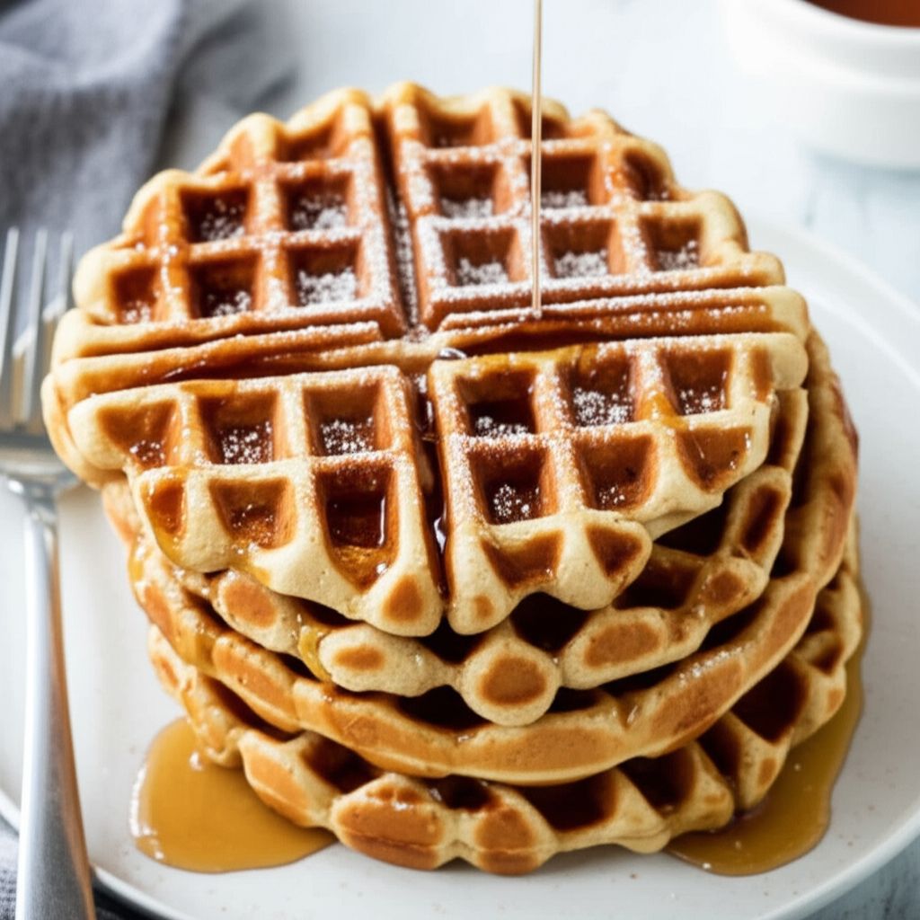 Vegan Cinnamon Waffles