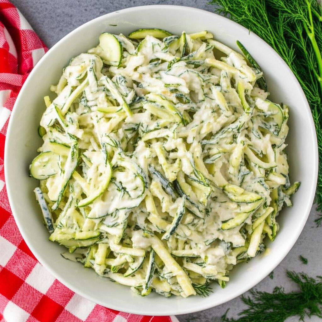 Zucchini Cucumber Salad