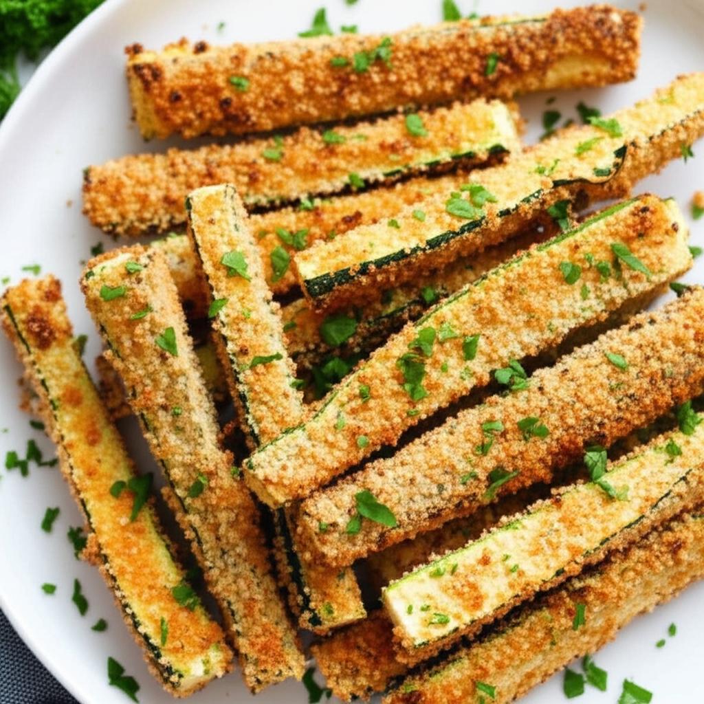Baked Zucchini Parmesan Fries