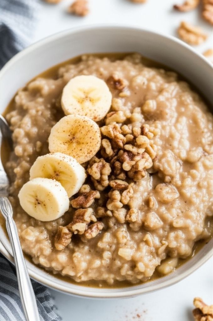 Banana Foster Steel-Cut Oats