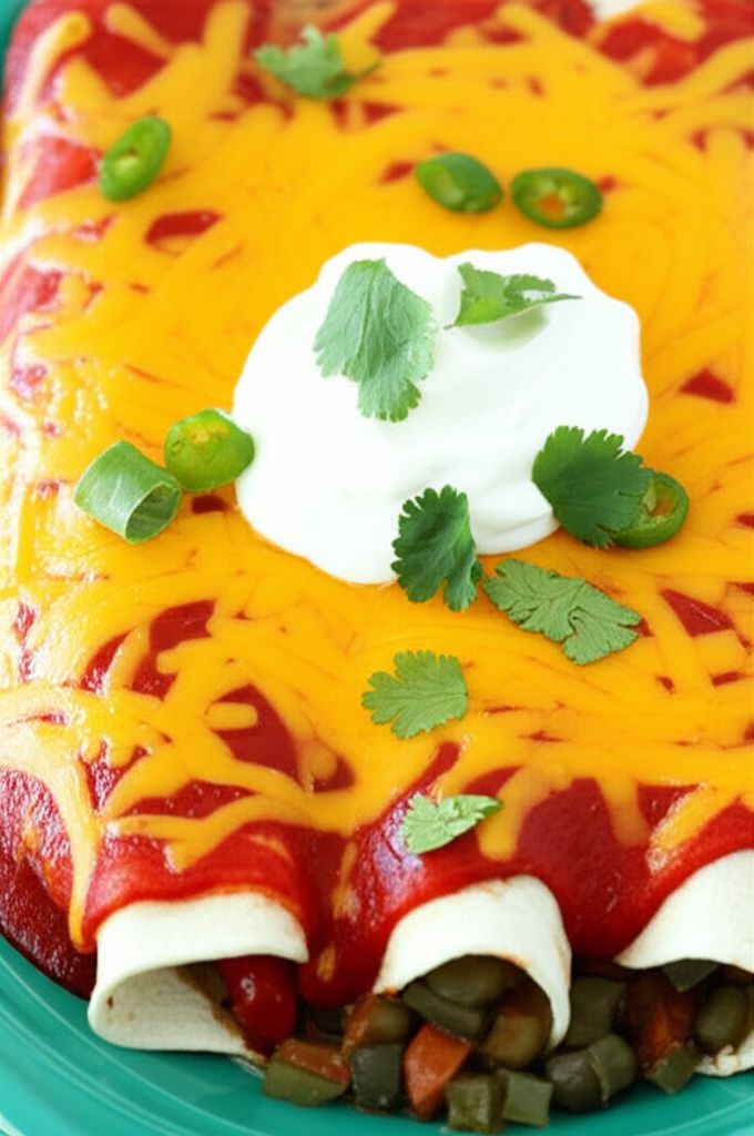Black Bean and Veggie Enchiladas