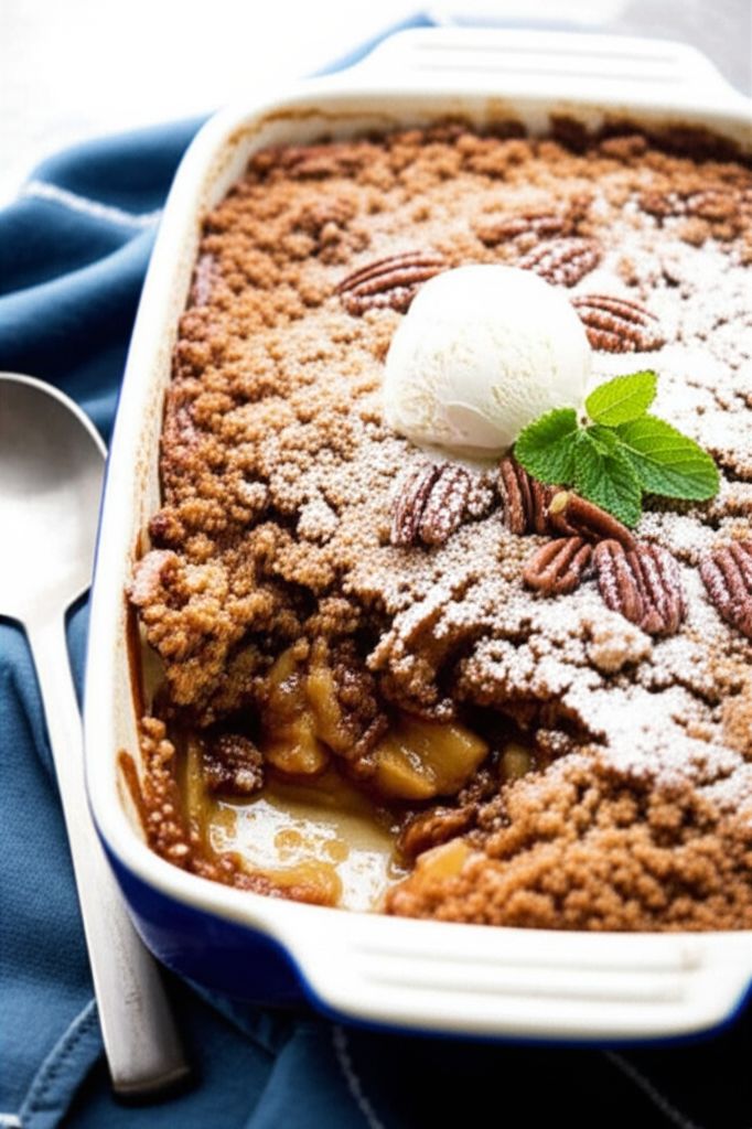 Butterscotch Apple Pecan Cobbler