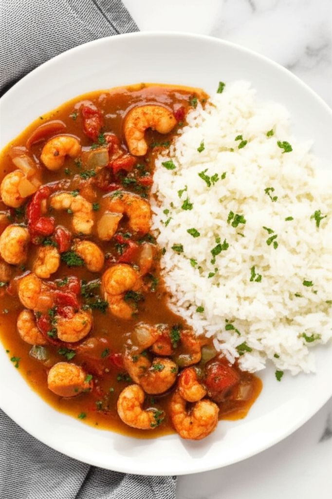 Cajun Crawfish and Shrimp Étouffée