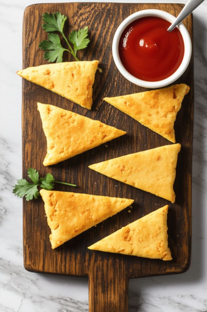 Cheddar Beer Triangles