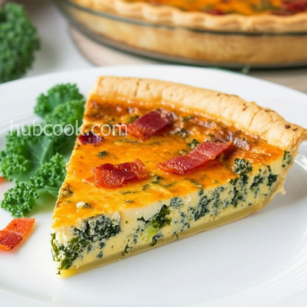 Cheesy Kale Quiche
