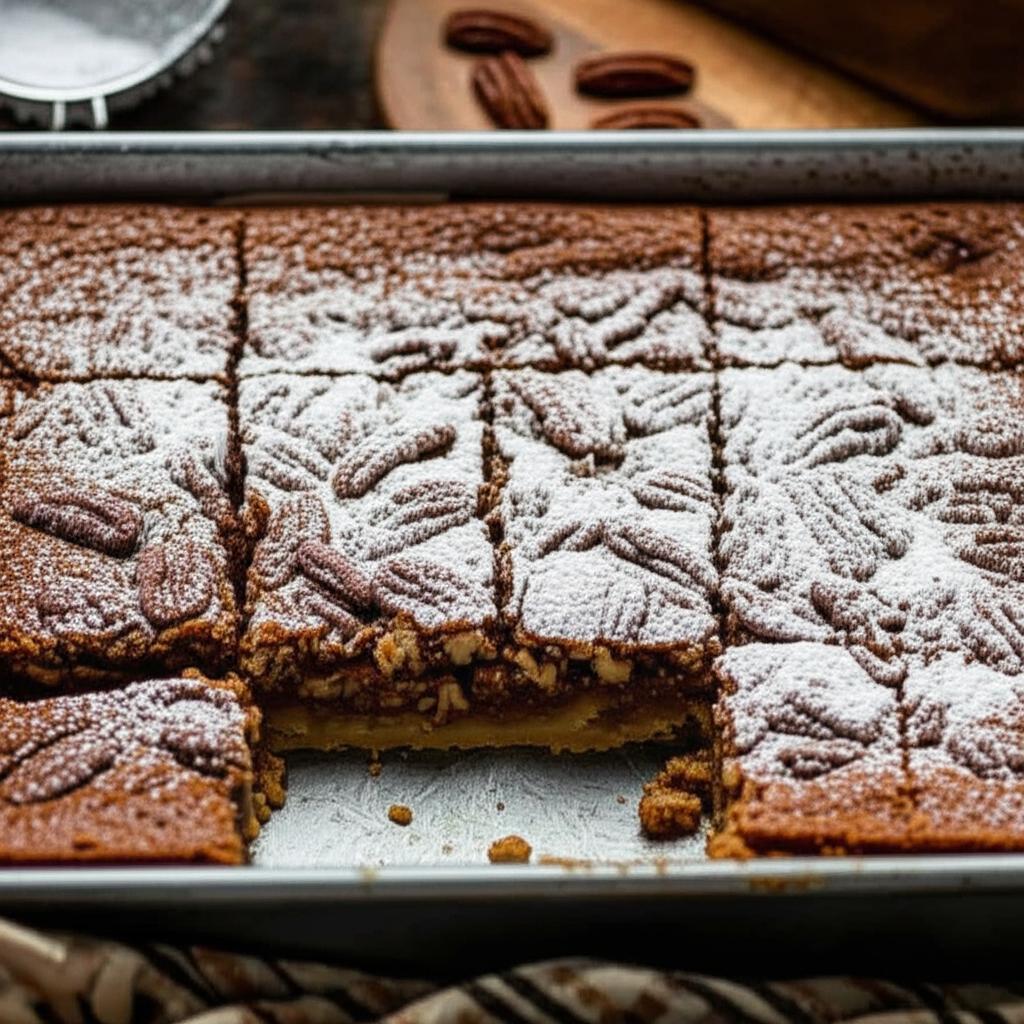Chewy Pecan Pie Bars