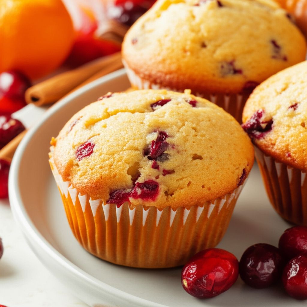 Cute Cranberry Tangerine Muffins