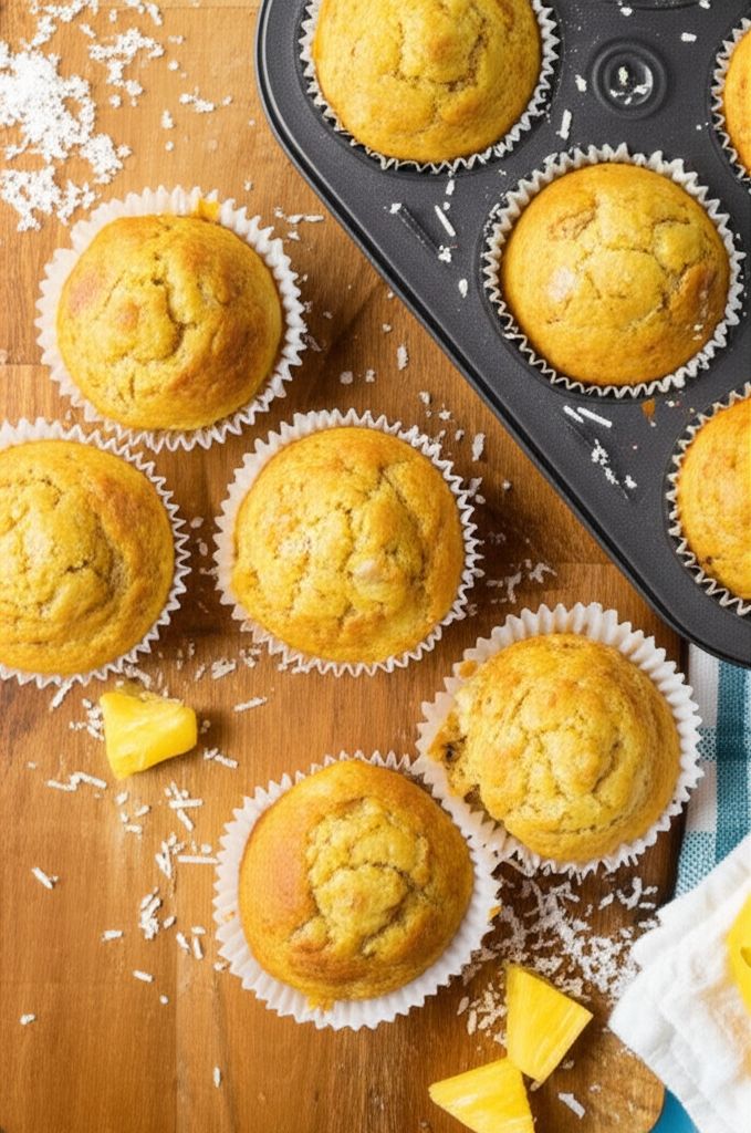 Deliciously Moist Pineapple Muffins
