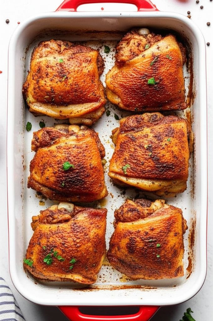 Easy Baked Chicken Thighs