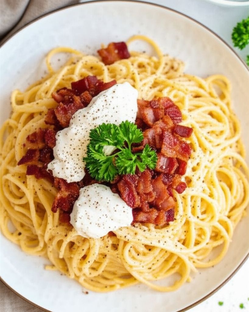 Italian Carbonara with Bacon