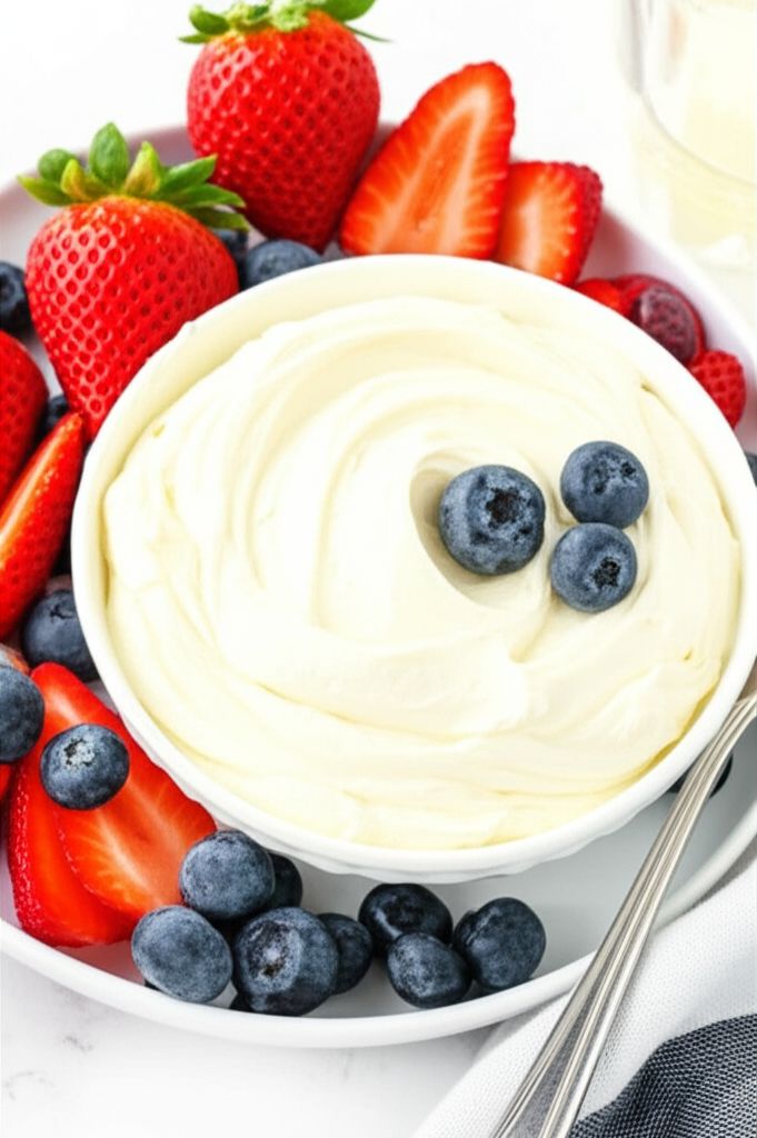 Lemony Cream Cheese Fruit Dip