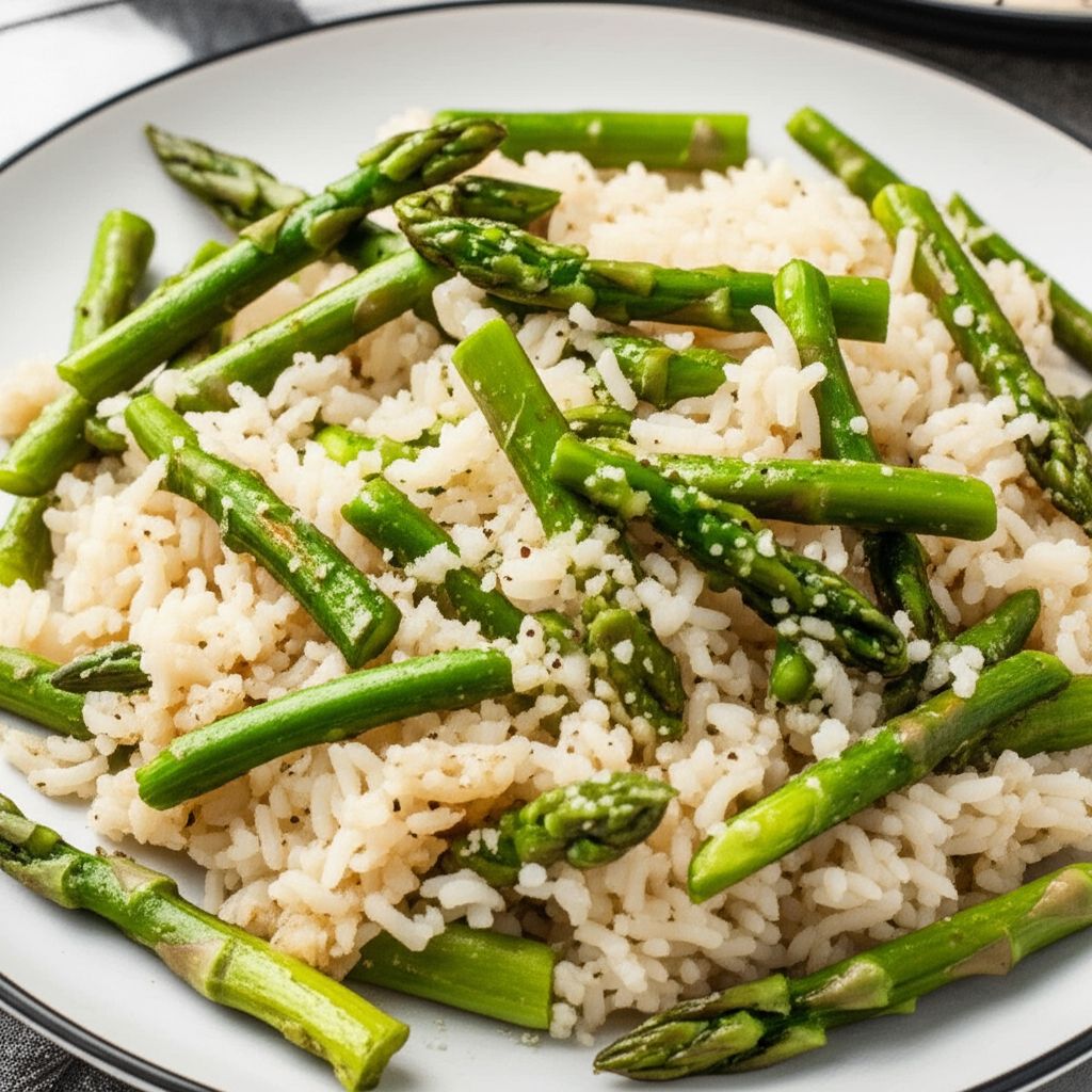 Parmesan Asparagus Rice