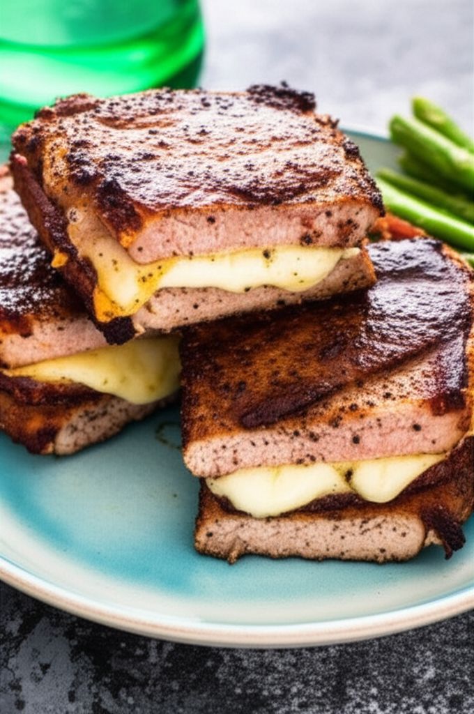 Pork Chops Stuffed with Smoked Gouda and Bacon