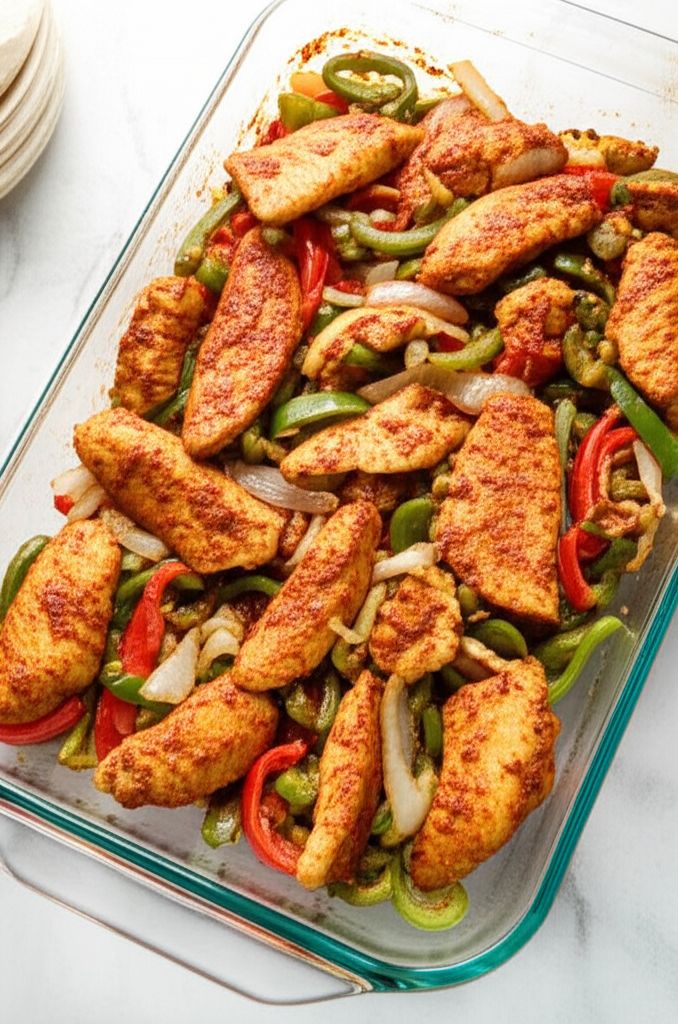 Quick and Easy Baked Chicken Fajitas