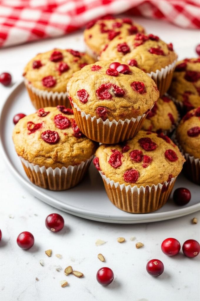 Quick Cranberry Pumpkin Muffins