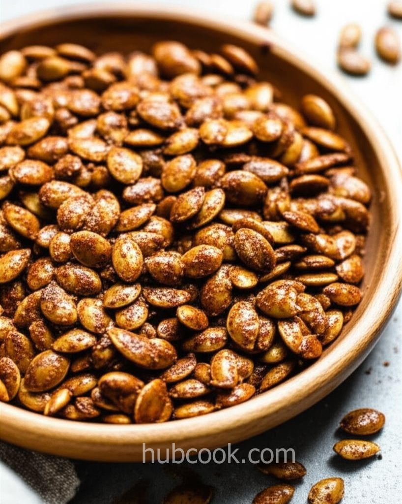 Roasted Cinnamon Spice Pumpkin Seeds