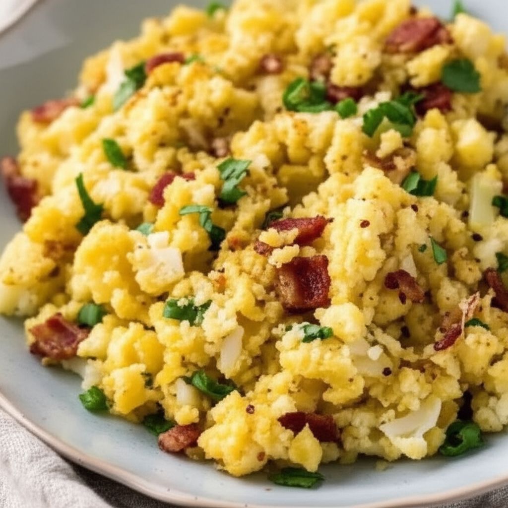 Scrambled Cauliflower - Low Carb