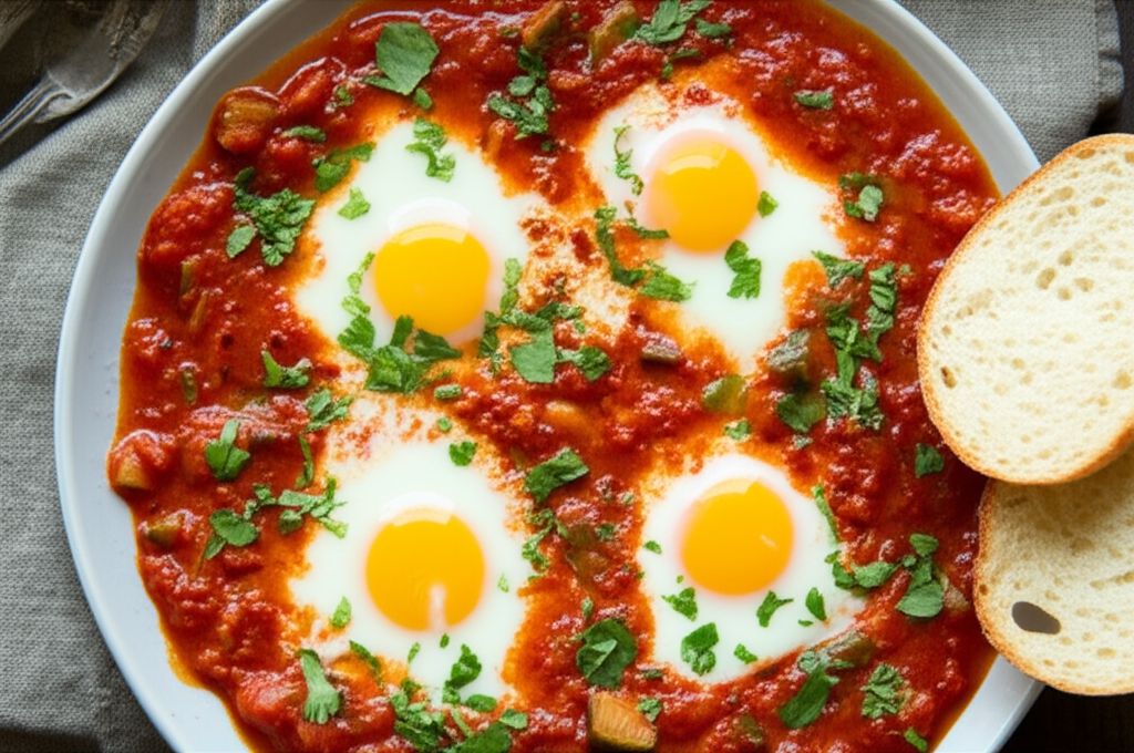 Shakshuka (Middle Eastern Breakfast Dish)
