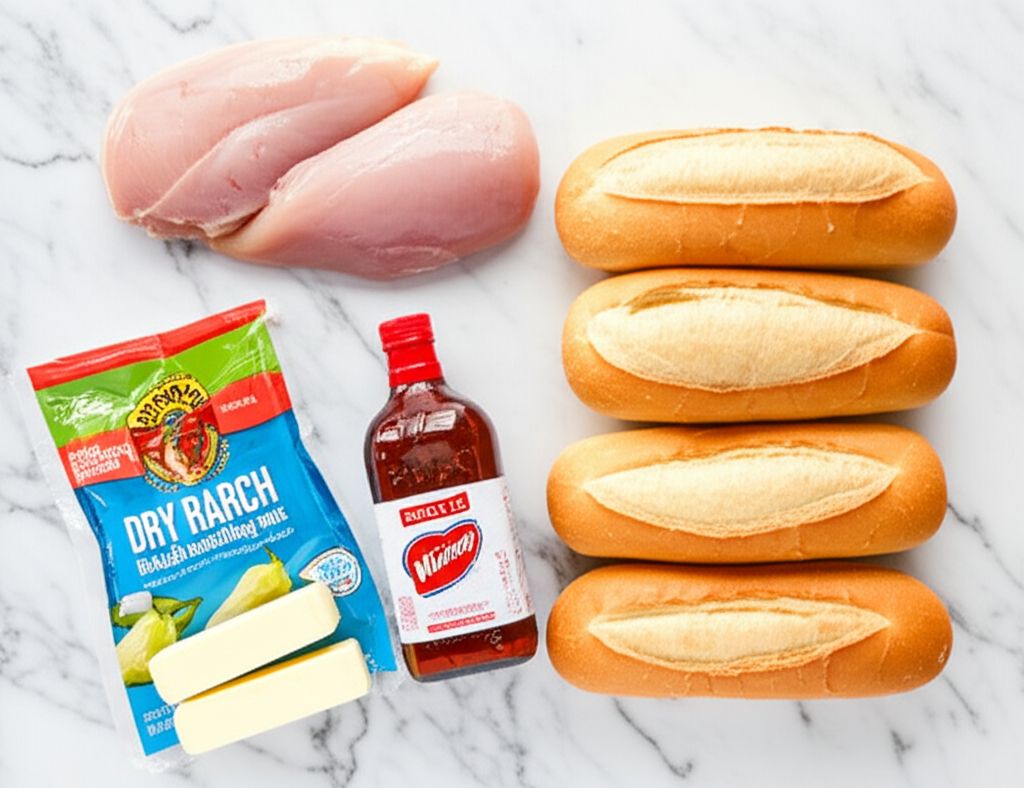 Slow Cooker Buffalo Chicken Sandwiches
