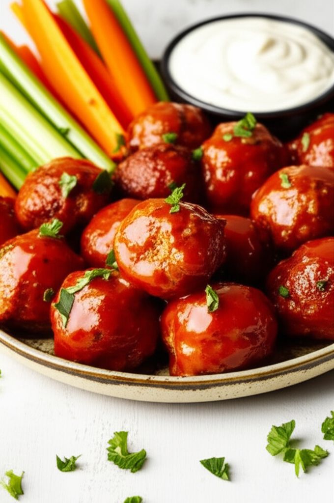 Spicy Buffalo-Style Meatballs