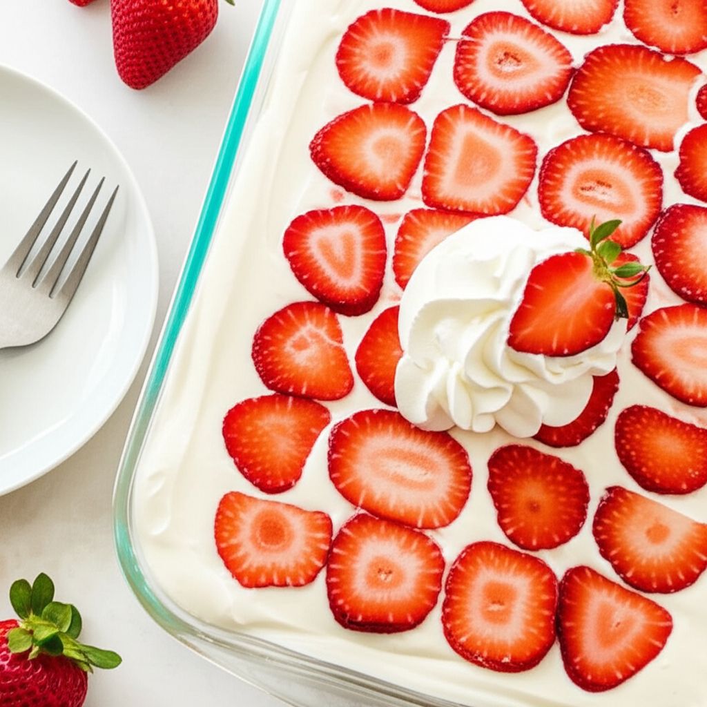 Strawberry Pudding Dessert