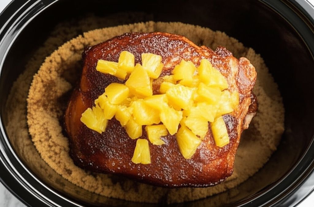 Sweet Slow Cooker Ham