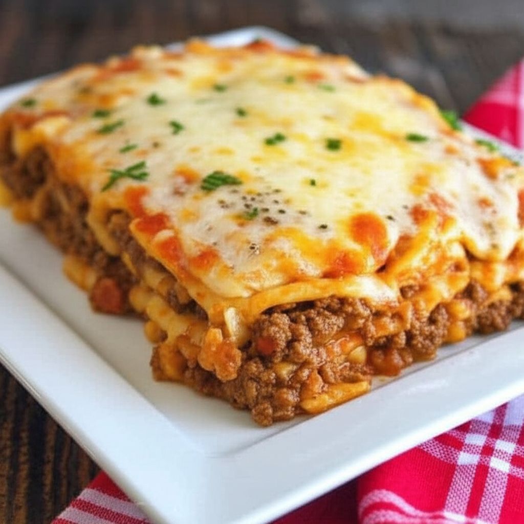 Swiss Cheese Noodle Bake