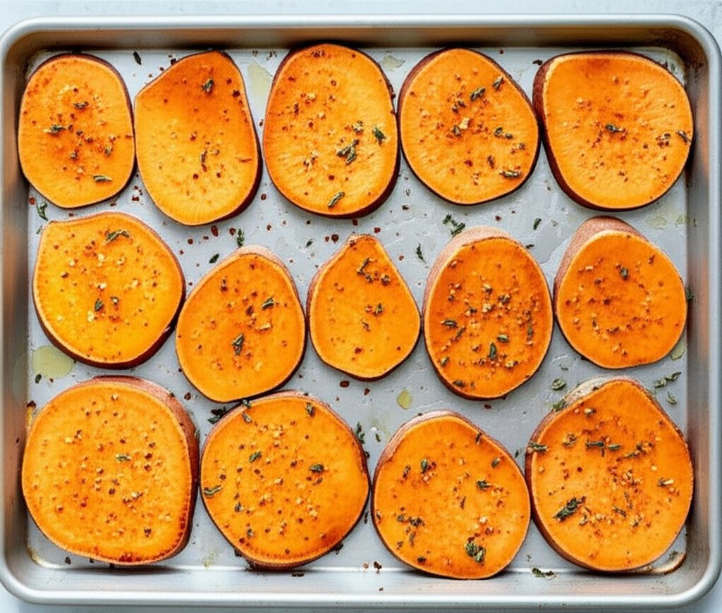 Thyme Roasted Sweet Potatoes
