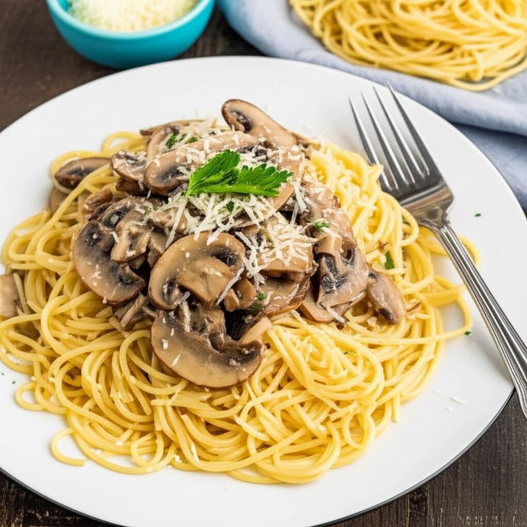 10-Minute Mushroom Carbonara