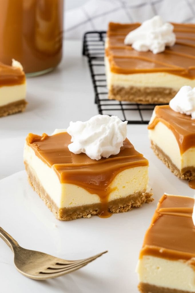 Apple Caramel Cheesecake Bars