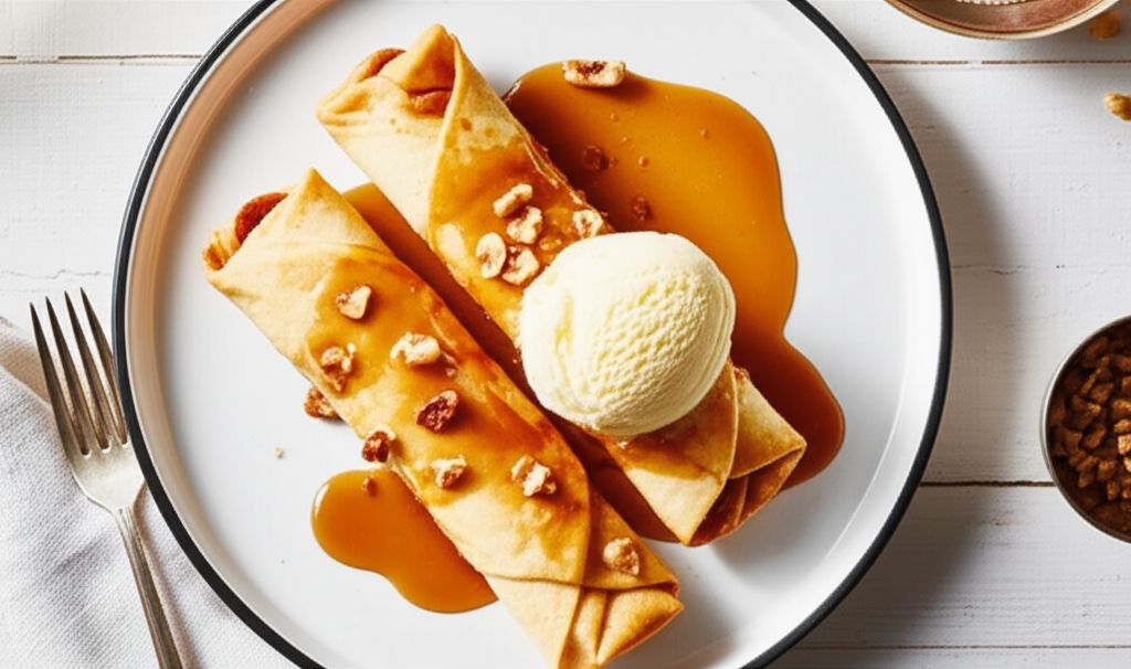 Bananas Foster Chimichangas