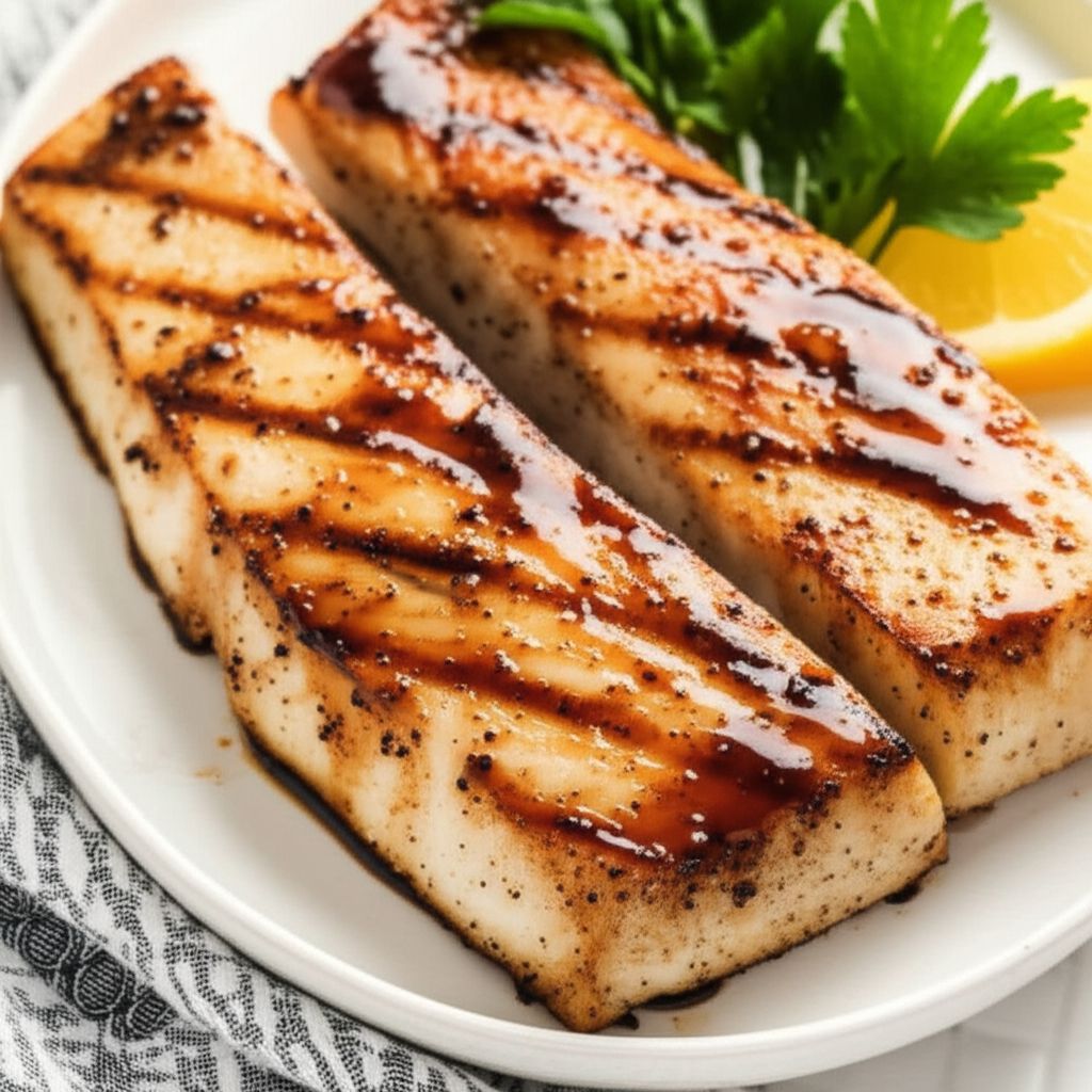 Barbeque Halibut Steaks