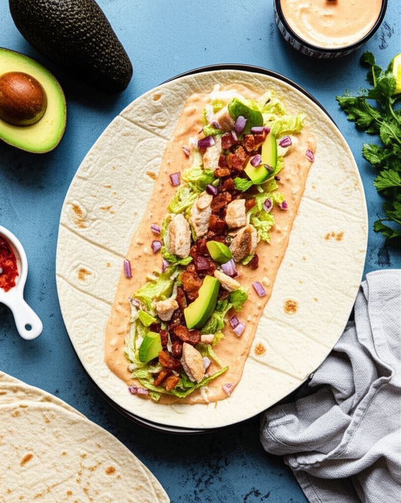 California Club Chicken Wraps