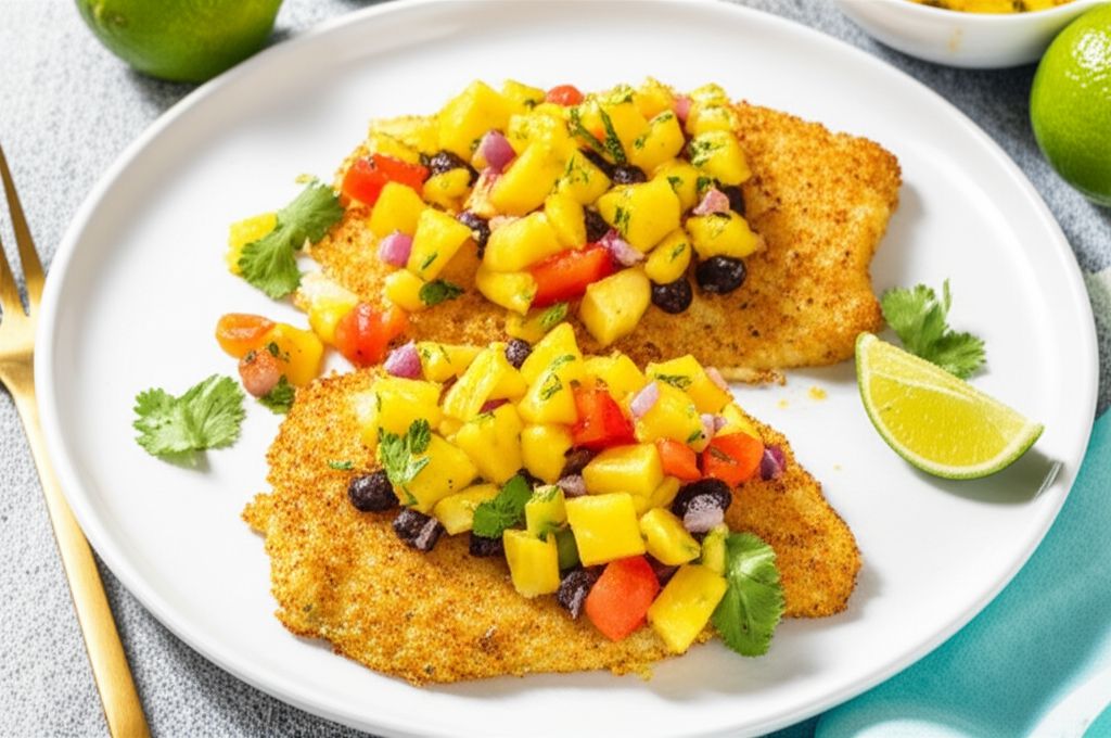 Caribbean Fish With Mango Salsa