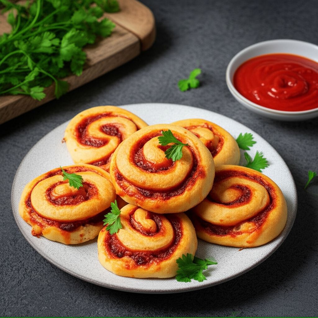 Cheesy Pepperoni Pizza Rolls