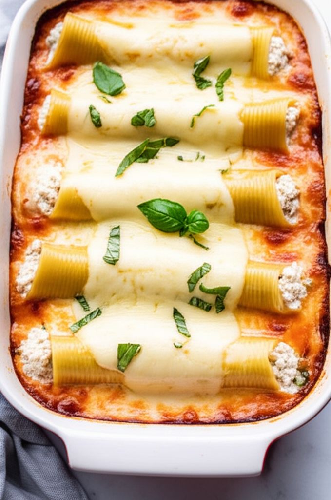 Chicken Manicotti Alfredo