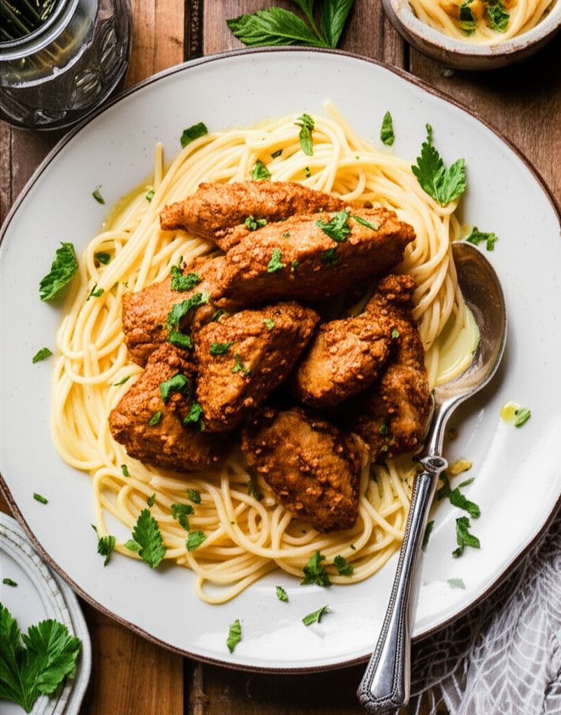 Chicken Marsala Fettuccine