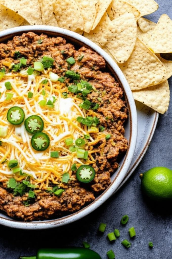 Chili Cheese Bean Dip