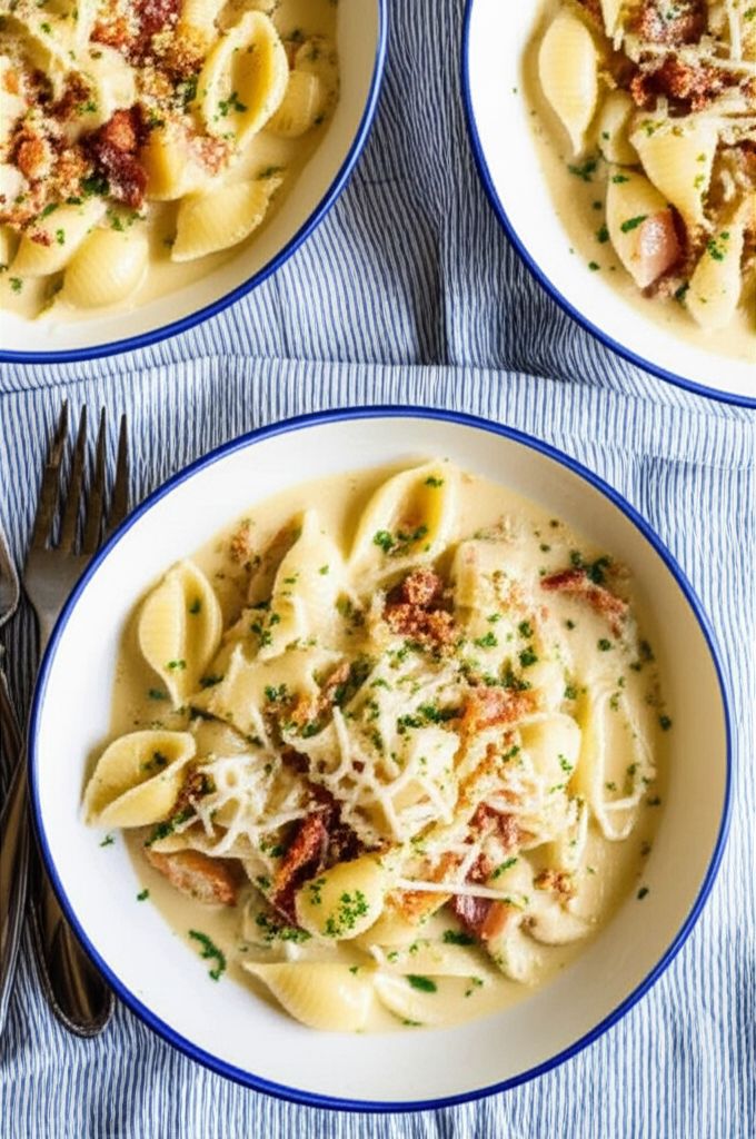 Clam Chowder Shell Pasta