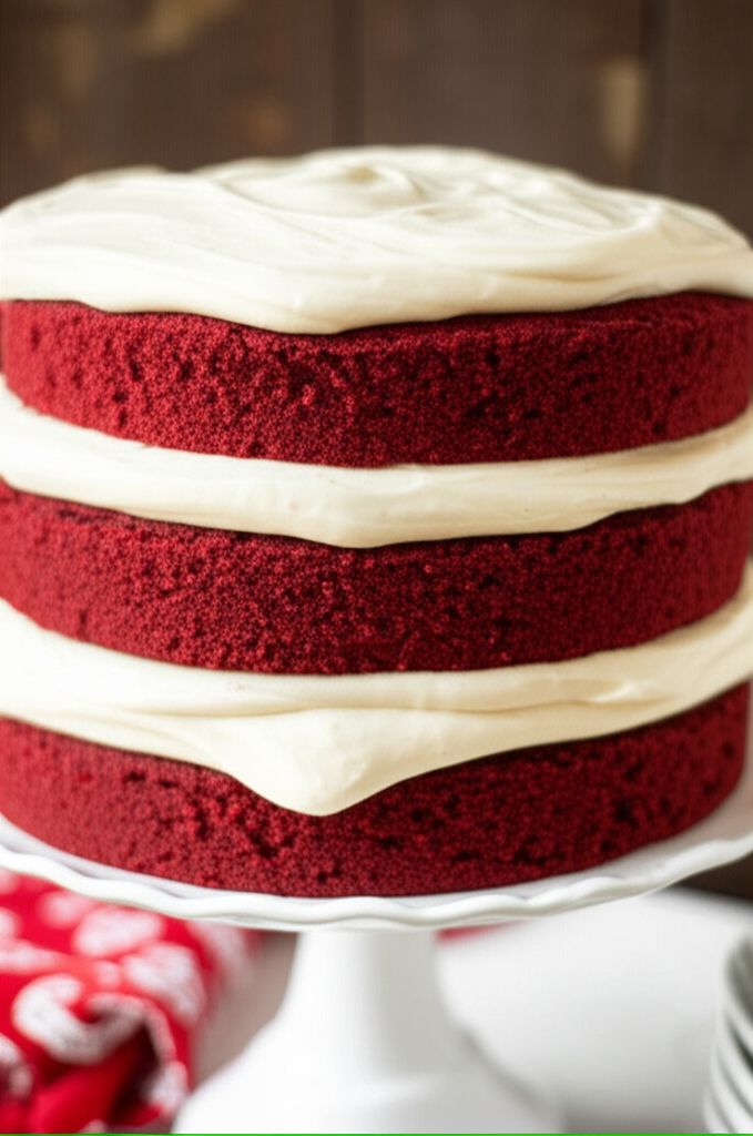 Classic Waldorf Red Cake