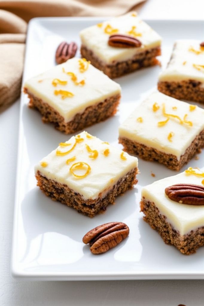 Frosted Orange Date Bars