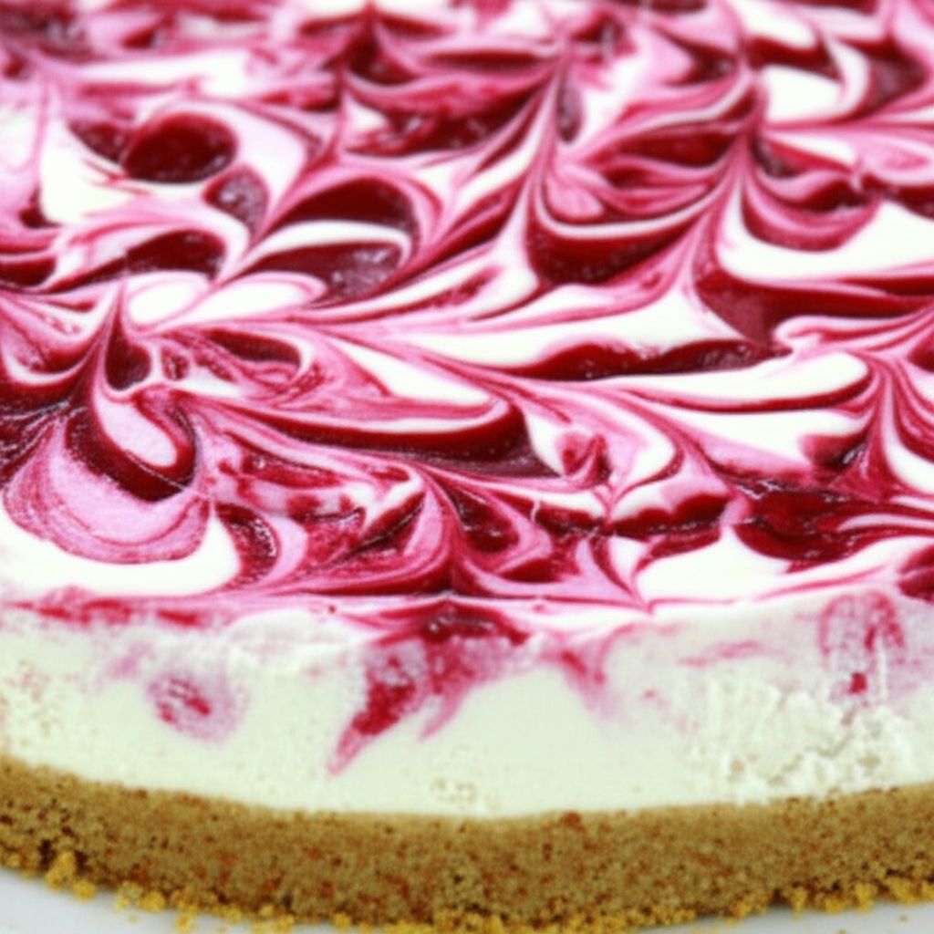 Frozen Raspberry Swirl Cheesecake Squares