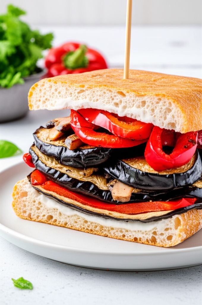 Grilled Mediterranean Vegetable Sandwich