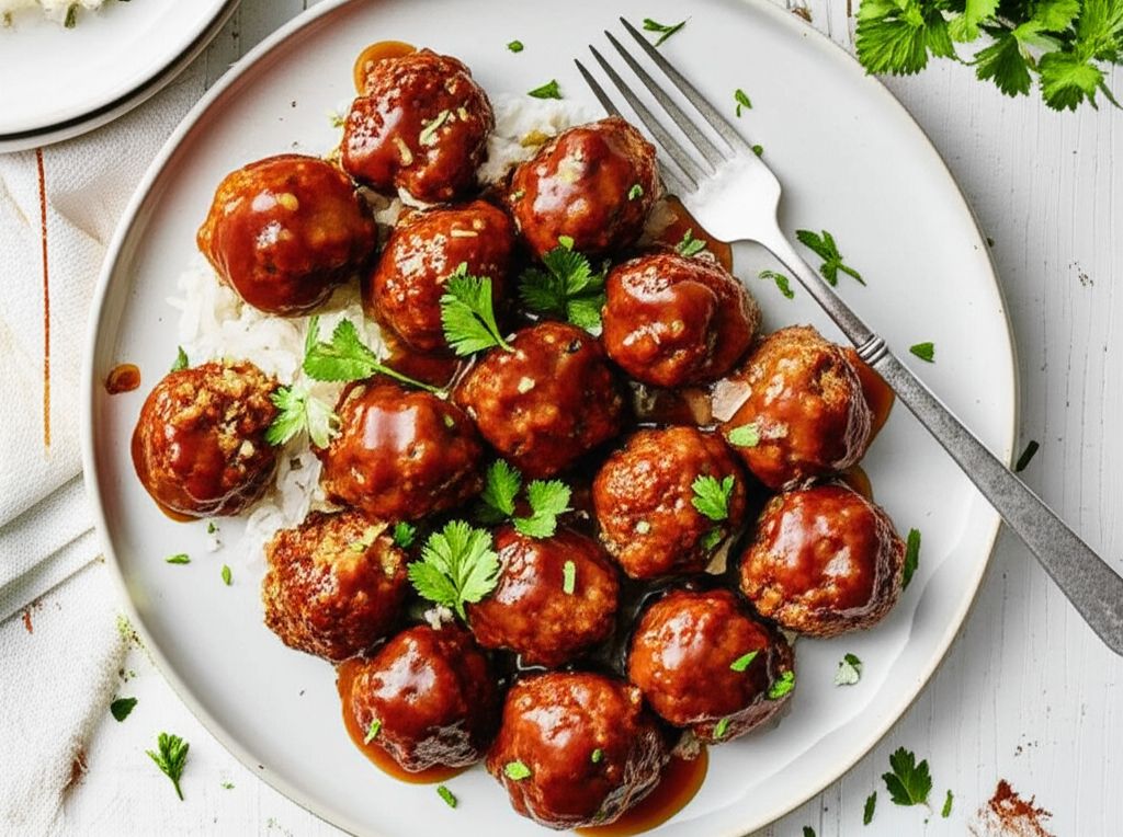 Maple Mustard Meatballs