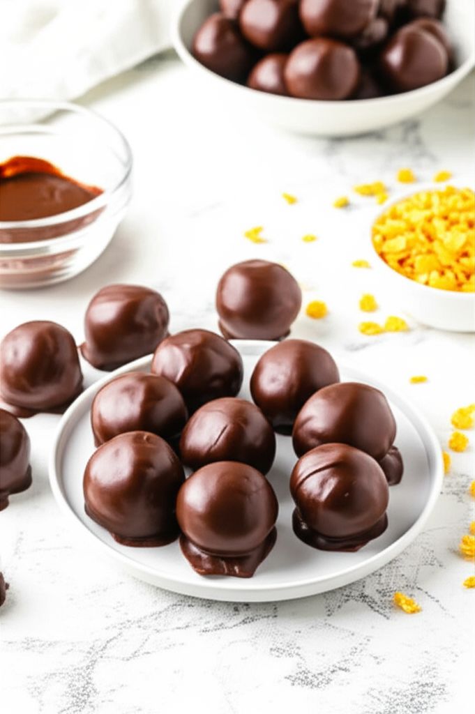 Peanut Butter and Chocolate Balls