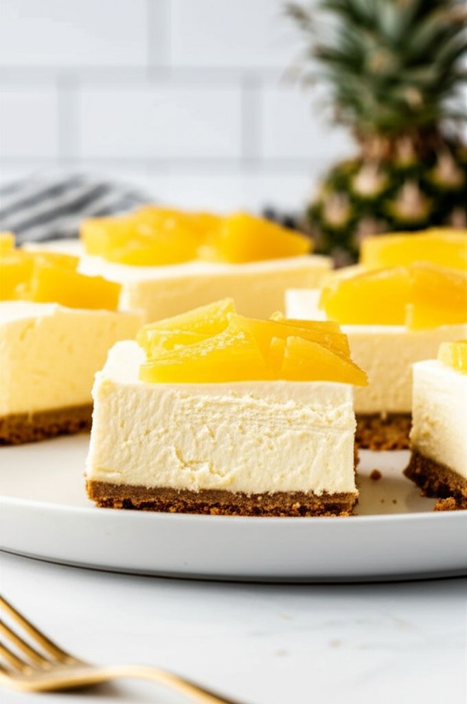 Pineapple Cheesecake Squares