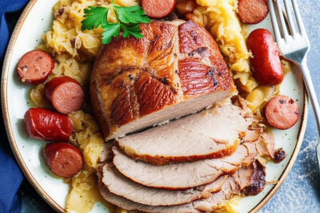 Pork Roast and Sauerkraut