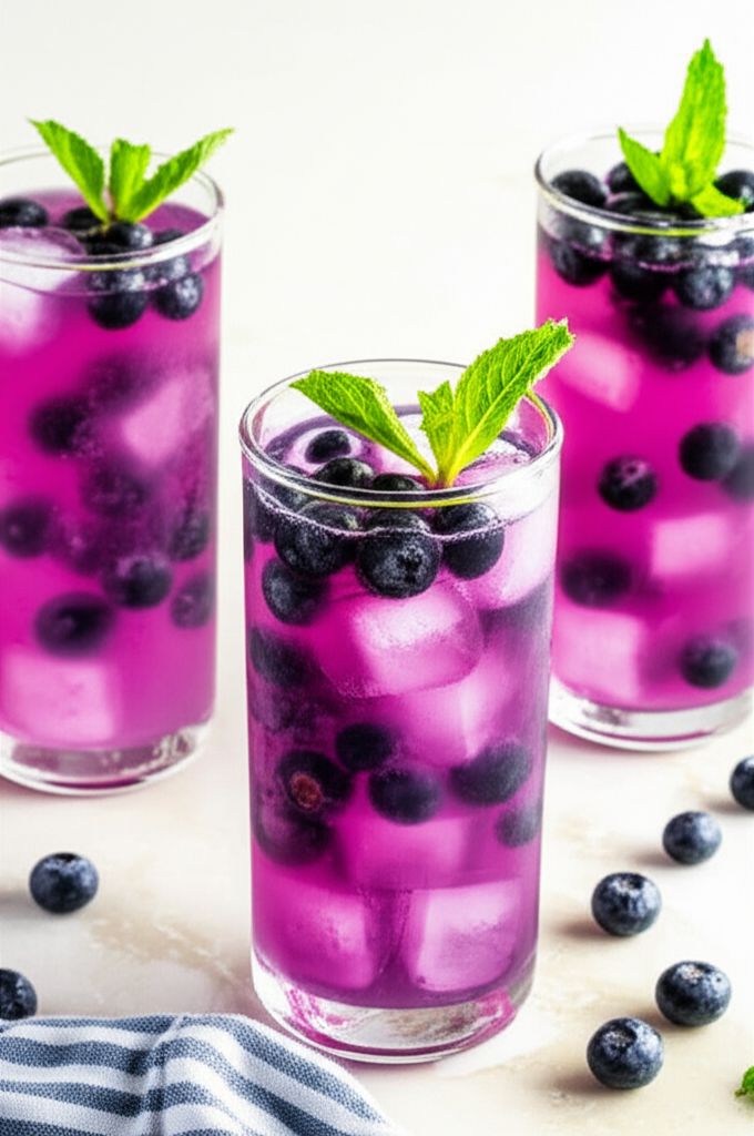 Refreshing Blueberry Soda
