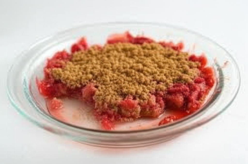 Rhubarb and Strawberry Crisp