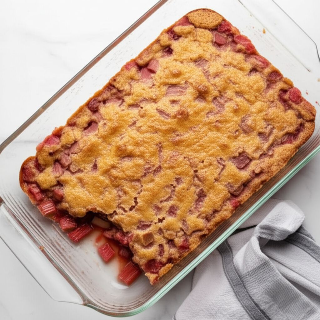 Rhubarb Dump Cake